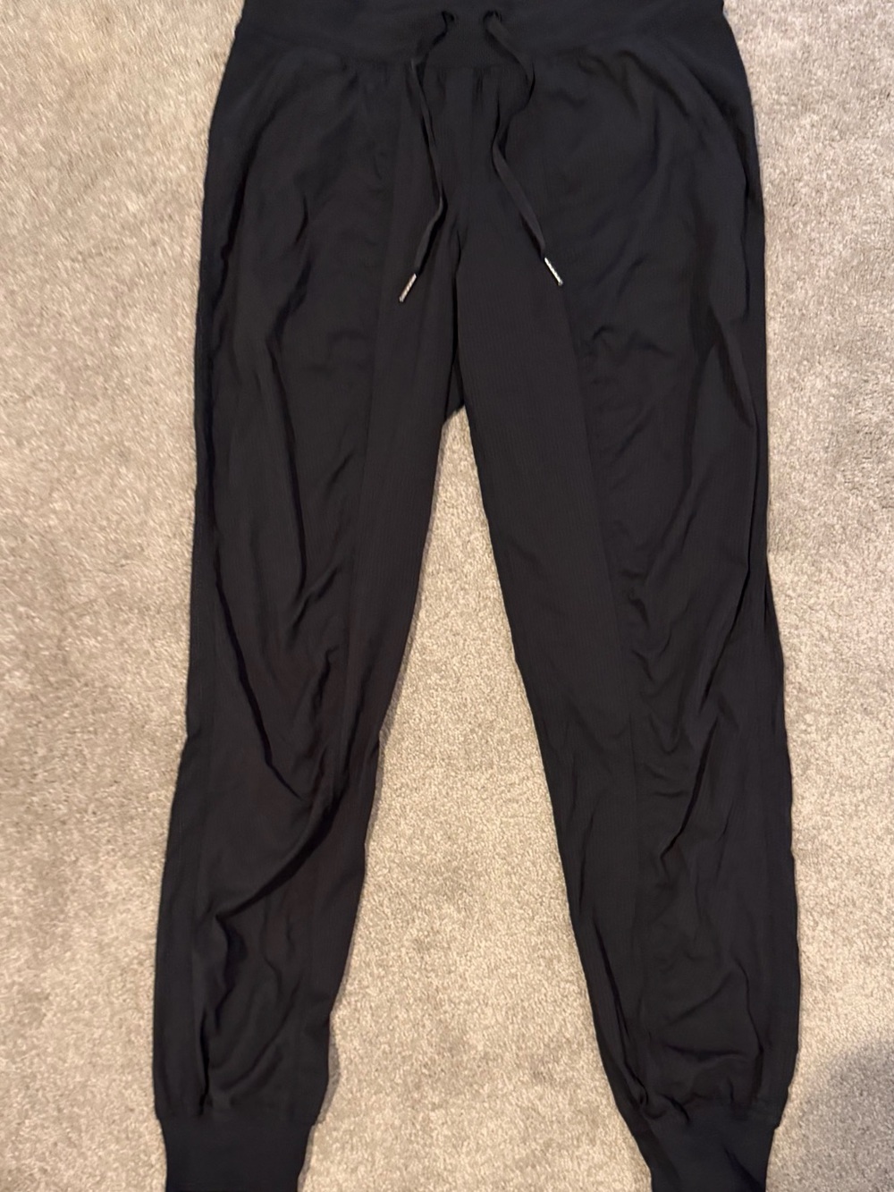 lululemon athletica women's Black Drawstring Jogger Pants